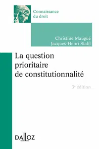 question prioritaire de constitutionnalit. 3e éd._cover