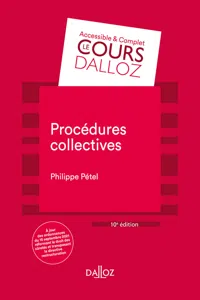 Procédures collectives. 10e éd._cover