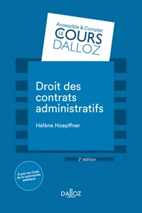 Droit des contrats administratifs. 2e éd._cover