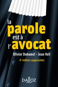 La parole est à l'avocat. 4e éd._cover