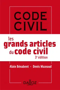Les grands articles du Code civil. 3e éd._cover