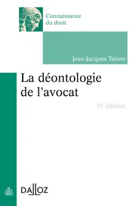 déontologie de l'avocat. 11e éd._cover