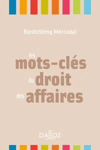 Les mots-clés du droit des affaires_cover