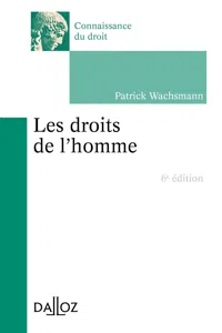 droits de l'Homme. 6e éd._cover