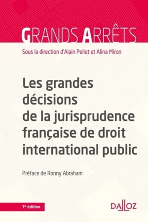 grandes décisions de la jurisprudence française de DIPublic (Les)