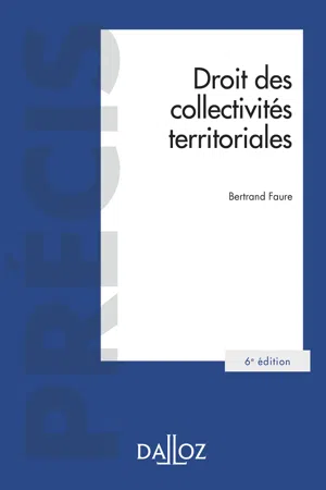 Droit des collectivités territoriales. 6e éd.