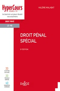 Droit pénal spécial. 9e éd._cover