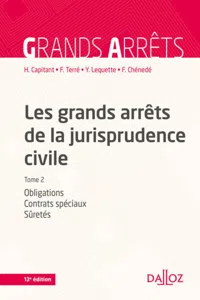 Les grands arrêts de la jurisprudence civile T2. 13e éd. - Obligations, contrats spéciaux, sûretés -_cover