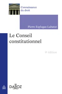 Le Conseil constitutionnel. 9e éd._cover