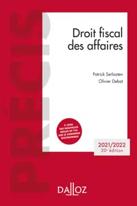 Droit fiscal des affaires 2021-2022. 20e éd._cover