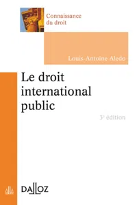 Le droit international public. 3e éd._cover