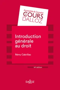 Introduction générale au droit. 14e éd._cover