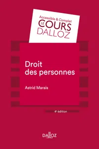 Droit des personnes. 4e éd._cover