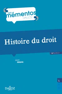 Histoire du droit. Introduction historique au droit et Histoire des institutions publiques. 14e éd._cover