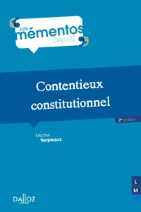 Contentieux constitutionnel. 2e éd._cover