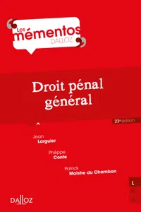 Droit pénal général. 23e éd._cover