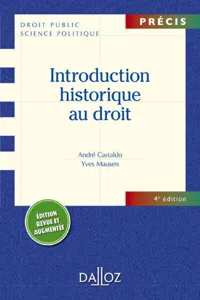 Introduction historique au droit. 4e éd._cover