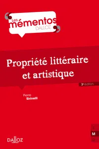 Propriété littéraire et artistique. 3e éd._cover