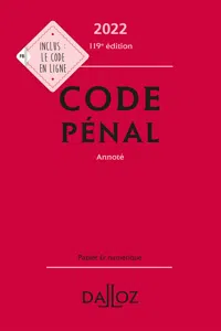 Code pénal 2022, annoté. 119e éd._cover