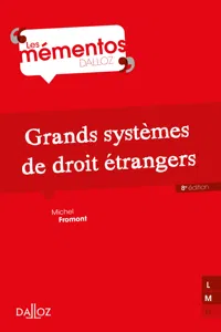 Grands systèmes de droit étrangers. 8e éd._cover