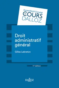 Droit administratif général. 11e éd._cover