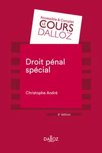 Droit pénal spécial. 6e éd._cover