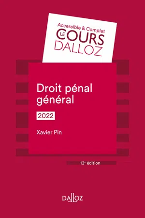 Droit pénal général 2022. 13e éd.