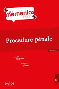 Procédure pénale. 25e éd._cover