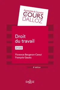 Droit du travail 2022. 8e éd._cover