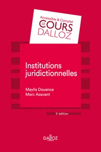 Institutions juridictionnelles. 5e éd._cover