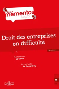 Droit des entreprises en difficulté. 9e éd._cover