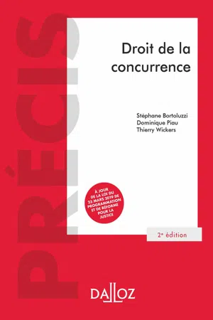 Droit de la concurrence 2ed - Précis