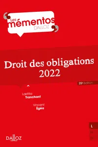 Droit des obligations 2022. 25e éd._cover