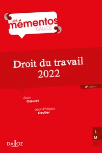 Droit du travail 2022. 4e éd._cover