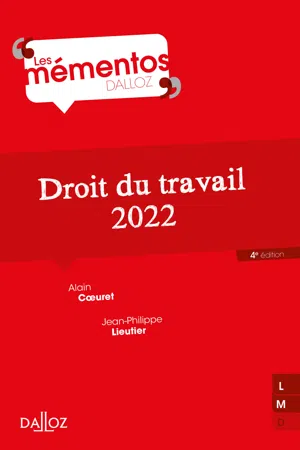 Droit du travail 2022. 4e éd.