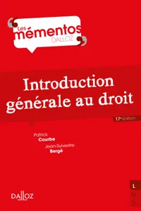 Introduction générale au droit. 17e éd._cover