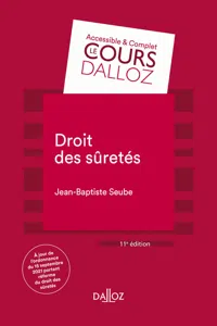 Droit des sûretés. 11e éd._cover