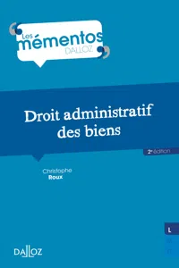 Droit administratif des biens. 2e éd._cover