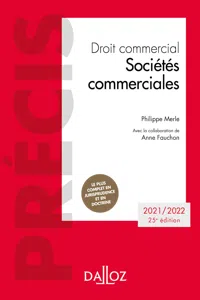 Droit commercial - Sociétés commerciales 25ed - Précis_cover