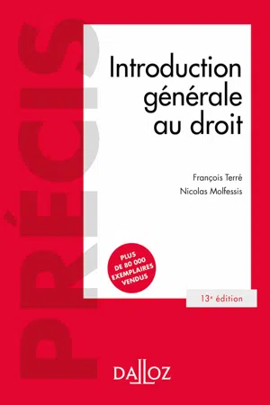 Introduction générale au droit 13ed - Précis