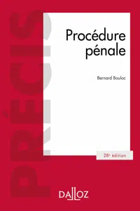 Procédure pénale 28ed - Précis_cover