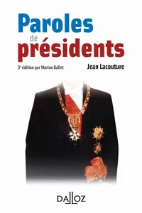 Paroles de présidents. 3e éd._cover