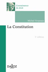 La constitution. 3e éd._cover