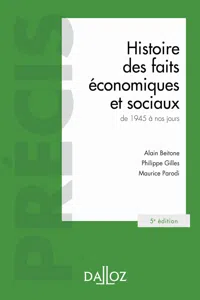 Histoire des faits économiques et sociaux de 1945 à nos jours 5ed - Précis_cover