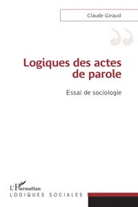 Logiques des actes de parole_cover