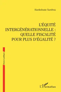 L'Équité intergénérationnelle_cover