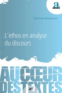 L'ethos en analyse du discours_cover