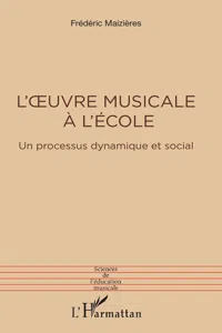 L'oeuvre musicale à l'école_cover