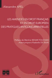 Les amendes en droit français et en droit européen des pratiques anticoncurrentielles_cover