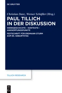 Paul Tillich in der Diskussion_cover